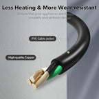 BN-LINK 6ft Indoor Outdoor Extension Cord 16/3 SJTW, 2 Pack, Weather Resistant - Image 4