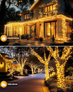 Brightown 2 Pack Solar String Lights Outdoor Waterproof, 92Ft 240 LED Solar - Image 2