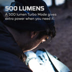 NEBO Einstein Powerful 500 Lumen Headlamp, Compact Low-Profile Headlamp - Image 2