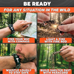 Paracord Bracelets for Men and Women – Adjustable Survival Paracord Bracelet - Image 5