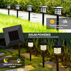 SOLPEX Solar Outdoor Lights, 12 Pack Solar Path Lights, Walkway Lights Outdoor - Image 5