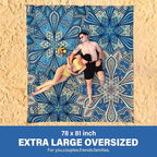 Famstar Beach Blanket Oversized Extra Large 78" X 81", Waterproof Sandproof - Image 2