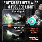 TDC Head Lamp Led Rechargeable Super Bright - Image 3