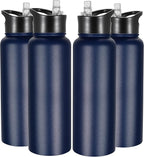 VEGOND 40 oz Insulated Water Bottle Bulk Stainless Steel Metal Water Bottles by VEGOND