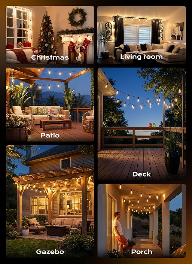 Minetom 152FT Outdoor String Lights - Image 9