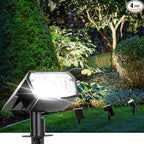 AUDERWIN Solar Spot Lights Outdoor Waterproof 4 Pack IP65, 63 LED 3 Lighting by AUDERWIN