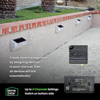 Home Zone Mesh Linkable Series 4-Pack Solar SMD LED Security Wall Pack Light - Image 4