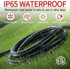 100 FT 14/3 Extension Cord Outdoor, Heavy Duty Weatherproof & Flame Retardant - Image 7