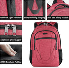 BIKROD Unisex Rose Laptop Backpack, Suitable - Image 2