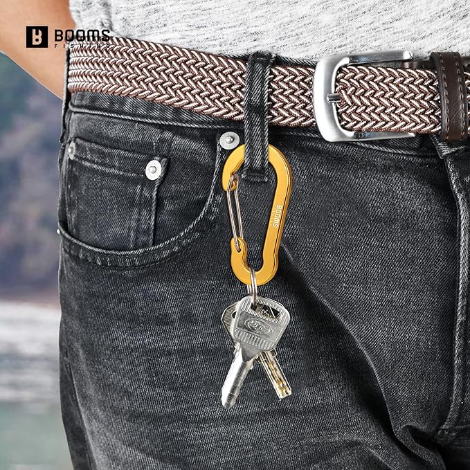 Booms Fishing CC5 Multi-Use Carabiner Clips, 10 Pack 2.3"/ 3.1" Caribeener Clips - Image 4