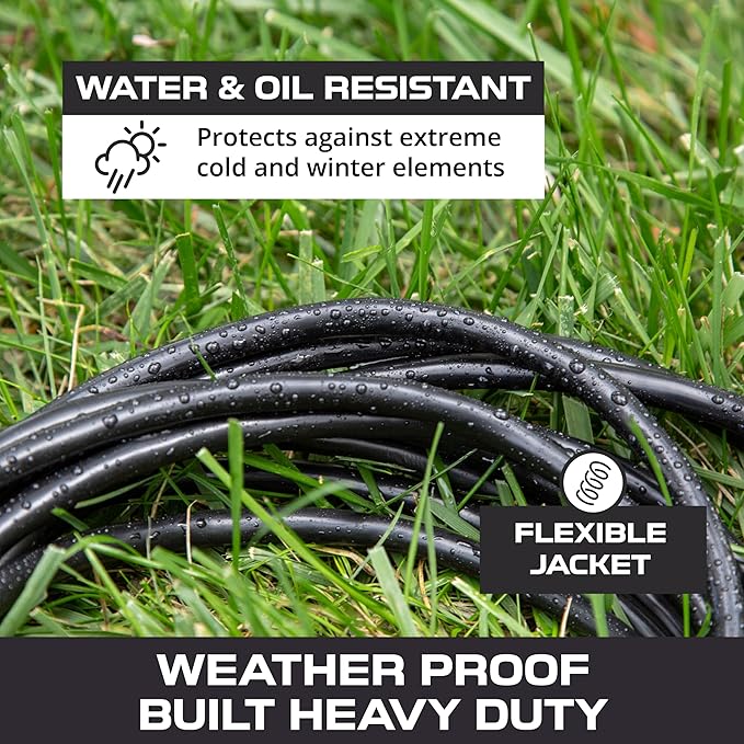 Iron Forge Cable 12 Gauge Outdoor Extension Cord 100 Ft, SJTOW 12/3 Heavy Duty - Image 6