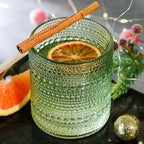 Kate Aspen Sage Green Hobnail Beaded Drinking Glasses Set of 6-10 oz Vintage - Image 2