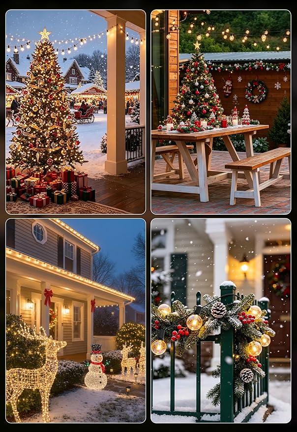 DAMAING Outdoor 100FT Globe String Lights - Image 5
