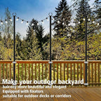 AILBTON 10Ft String Light Poles 4 Pack, Light Poles - Image 4