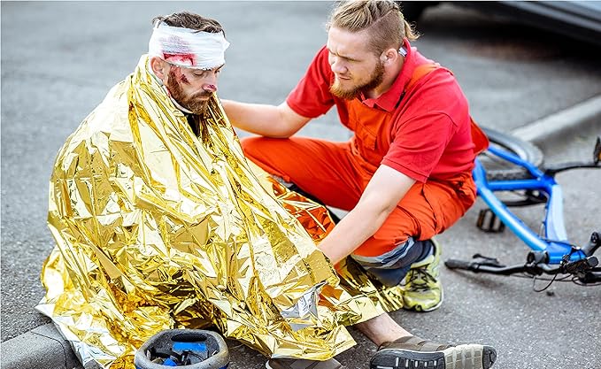 GALAXYLENSE Emergency Mylar Thermal Blanket - Image 3