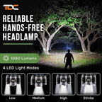 TDC Head Lamp Led Rechargeable Super Bright - Image 2