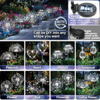 Anordsem Solar Garden Lights Outdoor: Fireworks Light Waterproof - Image 3