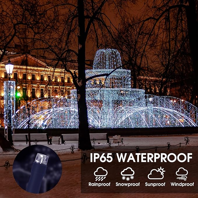 Vimorg Solar String Lights Outdoor, 2 Pack 79FT 200 LED Waterproof Solar - Image 4