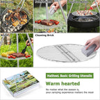 HaSteeL Campfire Tripod for Cooking, Stainless Steel Camping Tripod Grill for - Image 6