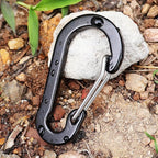 Mini Carabiner Clip Aluminum Lightweight D-Shape Spring - Image 5