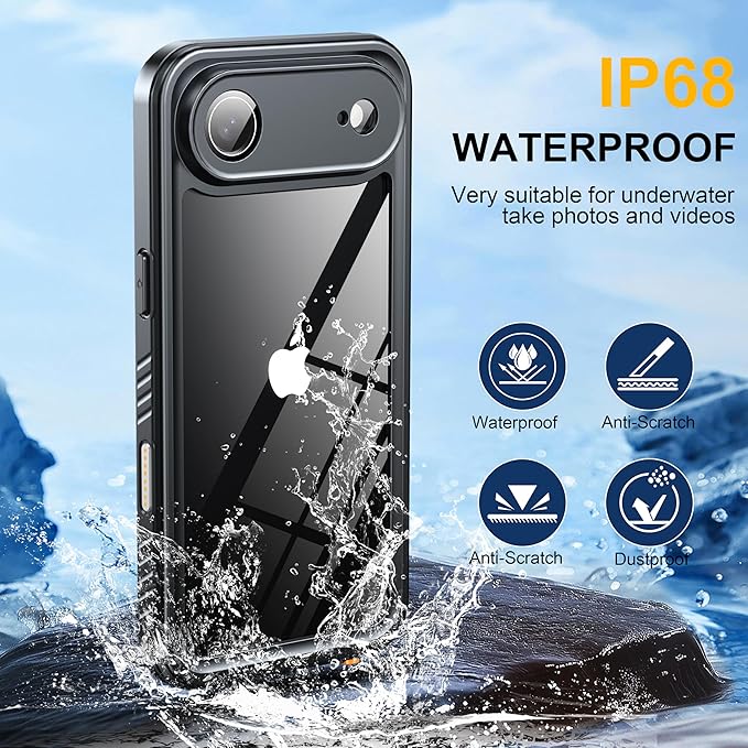 ANTSHARE for iPhone Air Case, IP68 Waterproof Shockproof Case, - 12 FT Military - Image 3