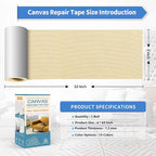 KING MOUNTAIN Canvas Repair Tape, Outdoor Gear Patch, 4×63 Inches, Waterproof - Image 4