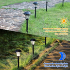 MAGGIFT 12 Pack Solar Pathway Lights Outdoor Solar Garden Lights - Image 4