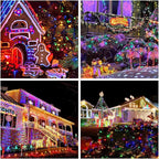 JMEXSUSS 200 LED Multicolor Christmas Lights Outdoor Waterproof, 66ft - Image 5