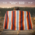Authentic Large Handwoven Mexican Blanket - Image 3