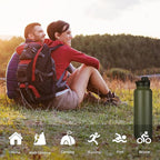HASLE OUTFITTERS 40oz Stainless Steel Water Bottle, Vacuum Insulated Double - Image 6