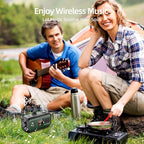 Emergency Radio Waterproof Bluetooth Speaker, Portable Digital AM FM Radio - Image 5