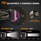 EverBrite 600 Lumen Headlamp, Rechargeable Headlight - Image 5