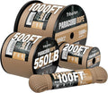 Paracord Rope 550 lb - 500ft 5/32" Parachute Cord 4MM 7-Strand para Cord - by Triberion