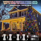 JMEXSUSS 200 LED Christmas String Lights Outdoor Waterproof, 66ft Color - Image 4
