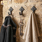 Mystic Colonial Rustic Cast Iron Wall Hooks Heavy Duty Vintage Utility Hooks - Image 3
