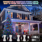 JMEXSUSS 200LED 66Ft Connectable Christmas Lights Indoor Outdoor Clear Wire | - Image 2
