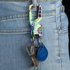 Kivssi Heavy duty metal keychains, Carabiner clip Car key chains, Fashion - Image 3