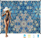 Famstar Beach Blanket Oversized Extra Large78 X 110", Waterproof Sandproof by Famstar