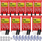 JJ CARE Fire Blanket – 9 Packs by JJCARE