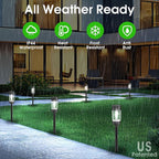Eyrosa Solar Lights Outdoor, 12 Pack Waterproof Solar Landscape Lighting - Image 5