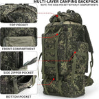 Hiking Backpack for Men 70L/100L Camping Backpack Military Rucksack Molle 3 - Image 3