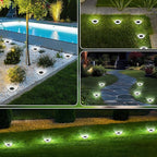 INCX Solar Ground Lights, 24 Pack Solars Light Outdoor Waterproof, Solar Garden - Image 4