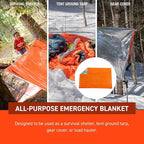 Survive Outdoors Longer 90% Heat Reflective Emergency Blanket - Image 6