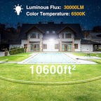 Onforu 300W Flood Lights Outdoor, 30000lm Bright LED Work Light - Image 3