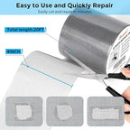 Secopad Grey Window Screen Repair Tape, 3IN X 20FT Screen Repair Kit - Image 3