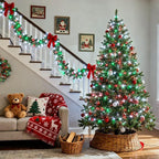 JMEXSUSS 2 Pack Red White and Green Christmas Lights Battery Operated, Each - Image 4