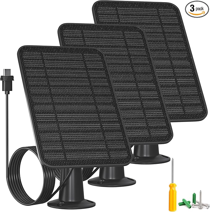 5W Solar Panel Compatible with Blink Outdoor 4/Outdoor 2K+ Camera, Solar Panel by WININMETA
