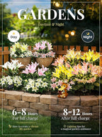 GIGALUMI Solar Garden Lights, 8 Pack LED Lily Garden Decor Carefree Solar - Image 3