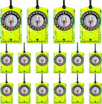 16 Pcs Orienteering Compass Acrylic Hiking Compass by Swakuta