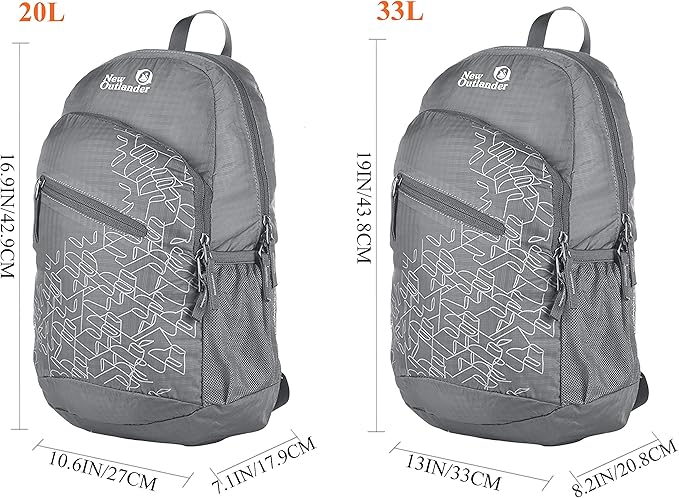 Outlander Packable Handy Lightweight Travel Hiking Backpack Daypack - Image 6